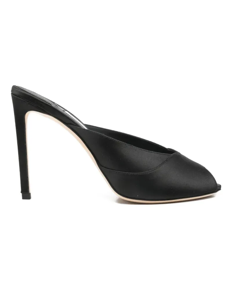 Jimmy Choo Brigitte Mules mit Peeptoe - Schwarz Schwarz