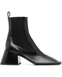 Jil Sander Stiefeletten mit eckiger Kappe Schwarz