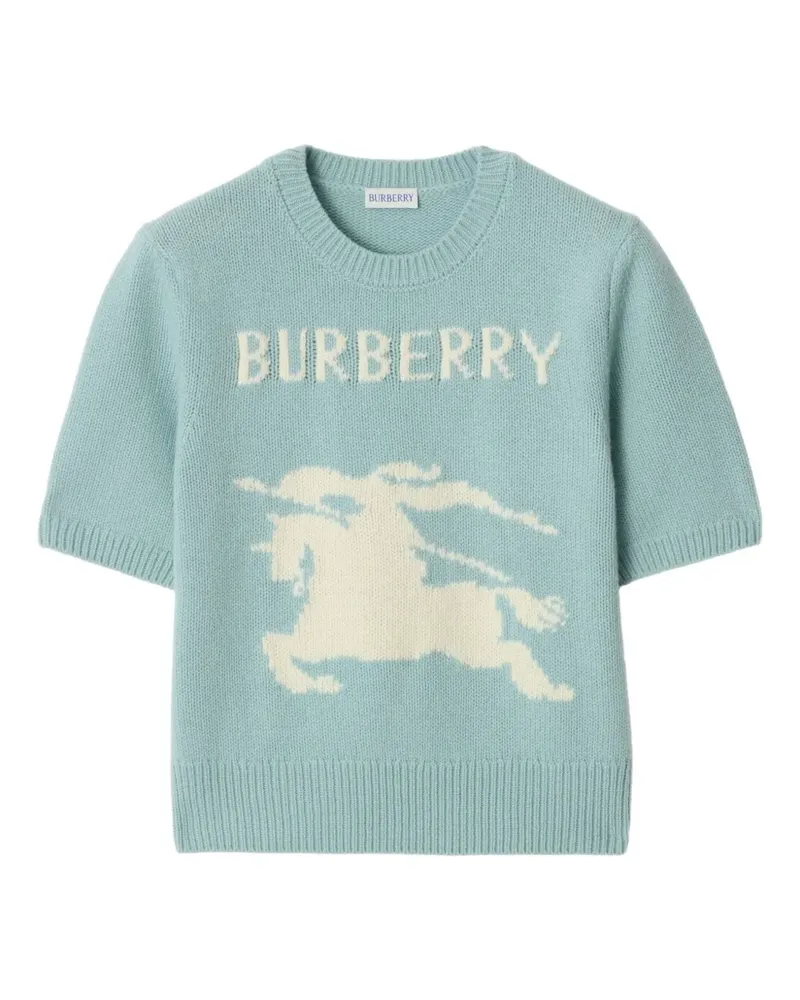 Burberry Kurzärmeliger Pullover - Blau Blau