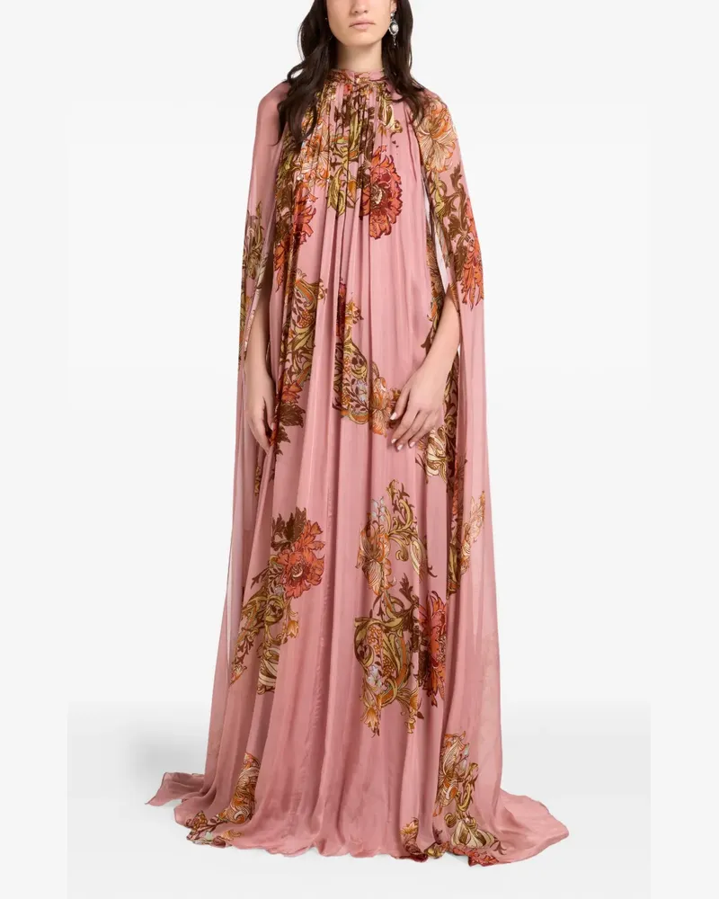 Hemant & Nandita Sula floral-print maxi dress - Rosa Rosa