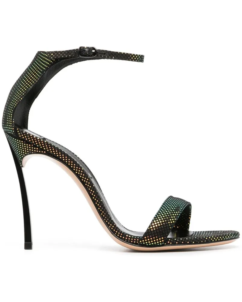 Casadei Blade Aurora Boreale Sandalen 112mm - Schwarz Schwarz