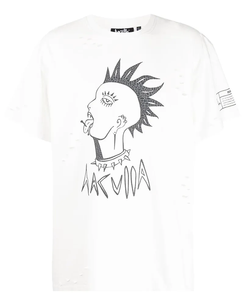 Haculla Hac Punk T-Shirt Weiß