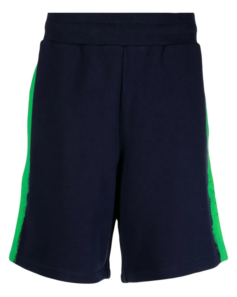Moschino Joggingshorts mit Logo-Print Blau