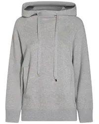 Malo Hoodie aus Wolle Grau