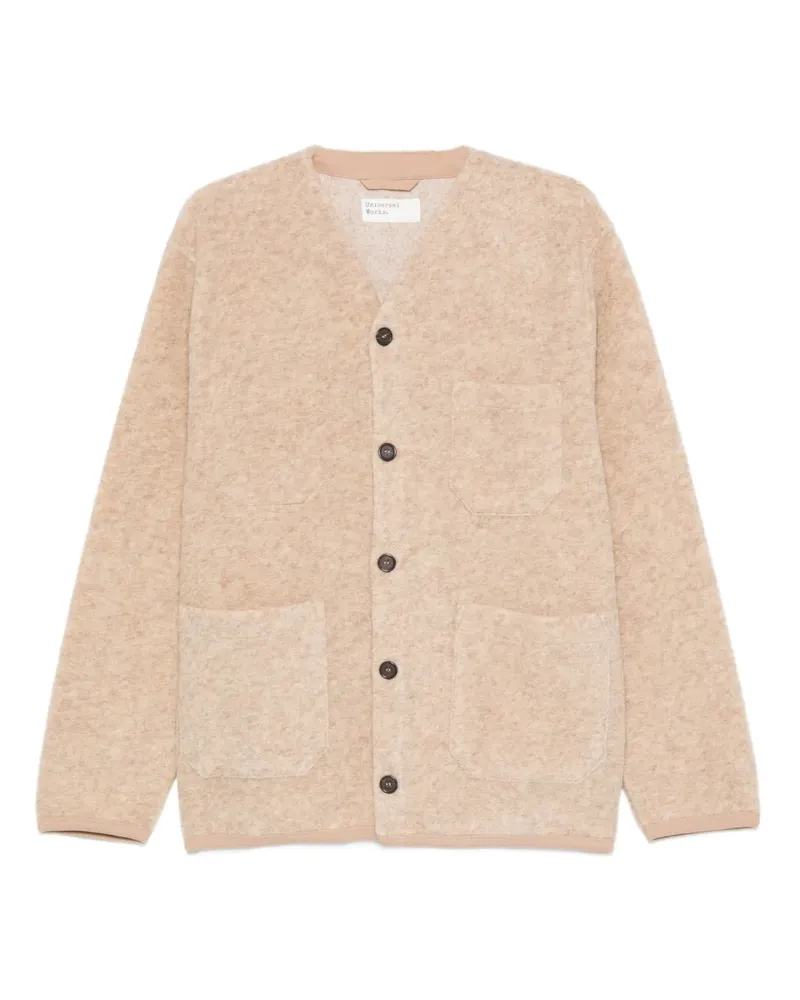 Universal Works Geknöpfter Cardigan mit aufgesetzten Taschen - FAWN Fawn