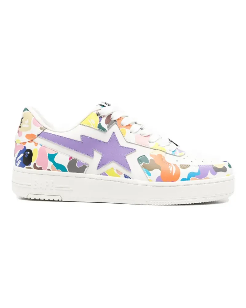 BAPE Sneakers mit Camouflage-Print - Weiß Weiß