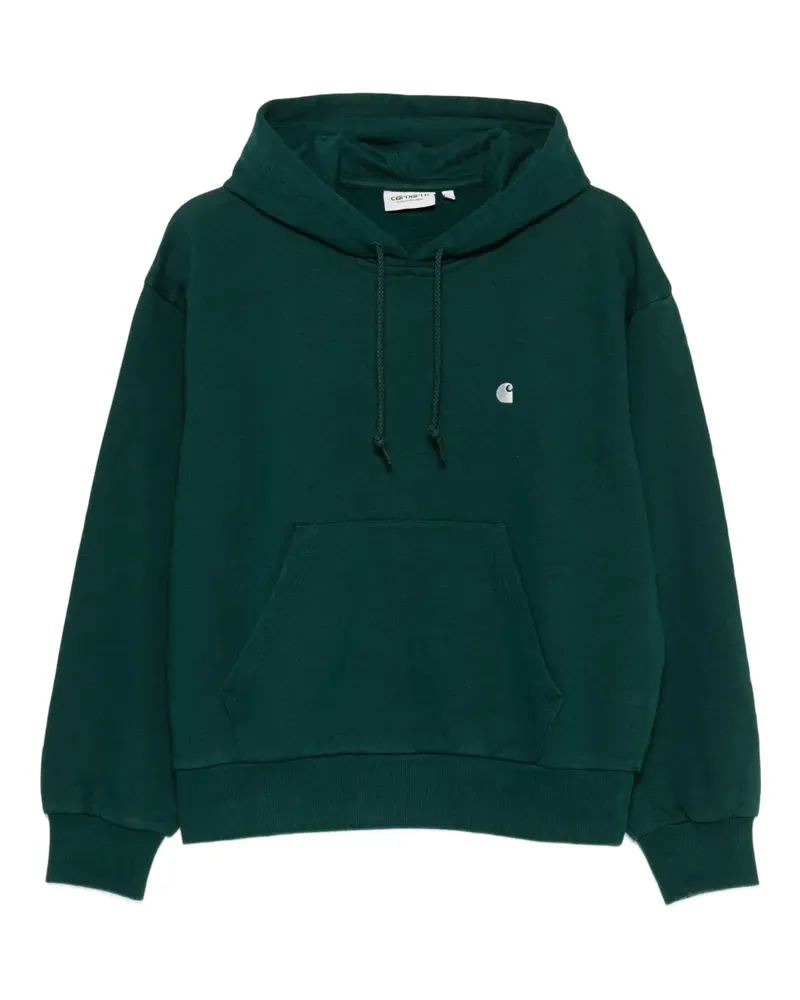 Carhartt WIP Hoodie mit Logo-Stickerei - Grün Grün