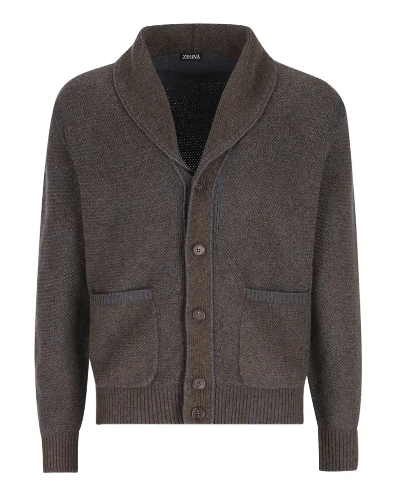 Ermenegildo Zegna Cardigan mit Schalkragen - Braun Braun
