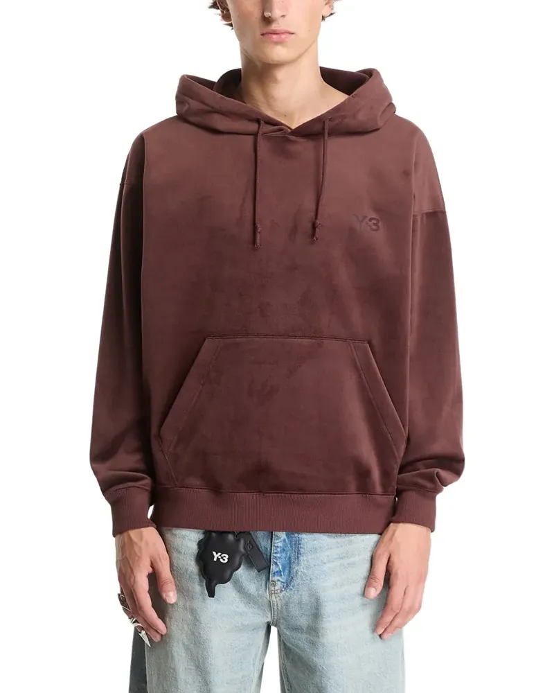 Y-3 Hoodie aus Samt und Cord - Braun Braun