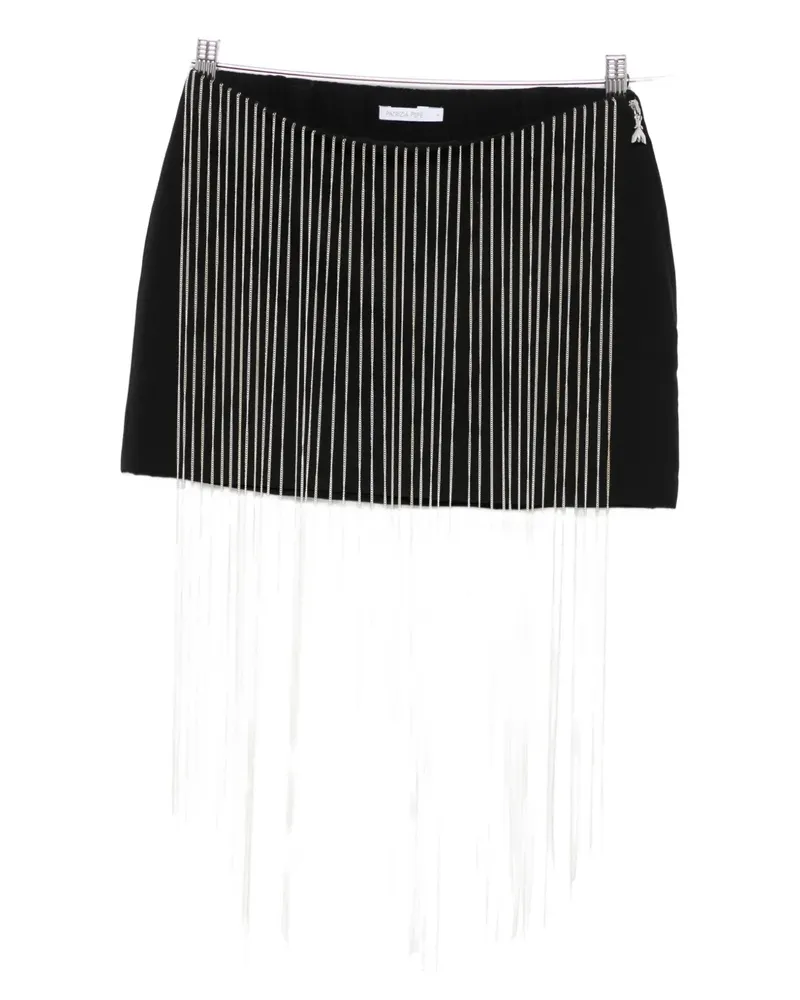 Patrizia Pepe Minirock mit Strass - Schwarz Schwarz