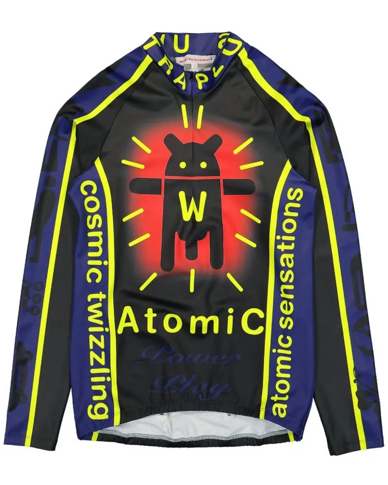Walter van Beirendonck Atomic Fahrradoberteil - Blau Blau