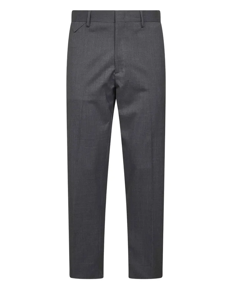 D4.0 Gürtelschlaufen-Hose mit Klappentasche - Grau Grau