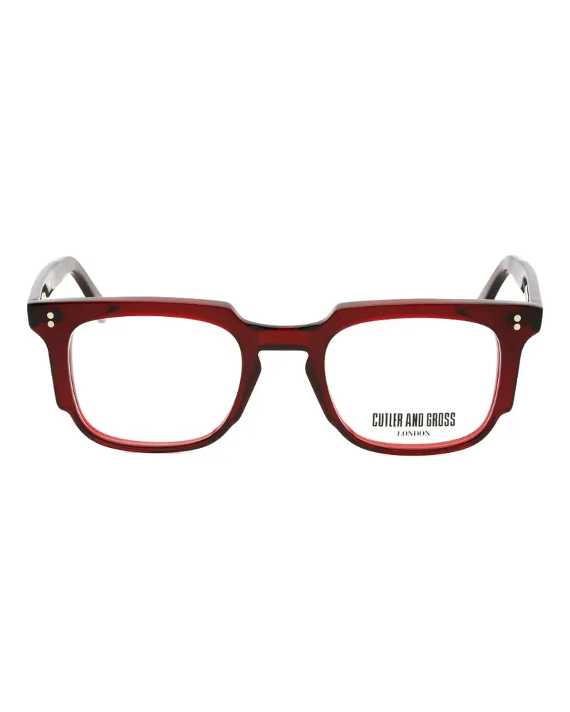 Cutler and Gross rectangle-frame glasses - Rot Rot