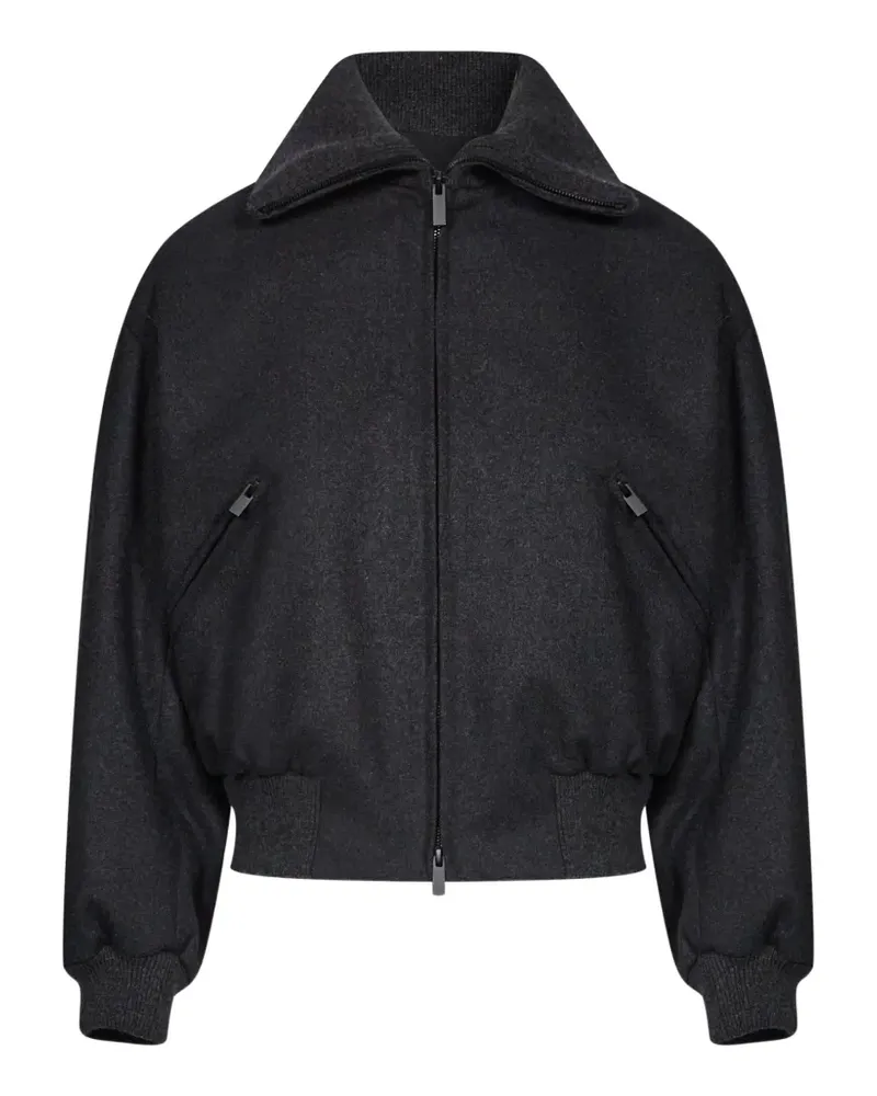 Hevò zip-up bomber jacket - Grau Grau
