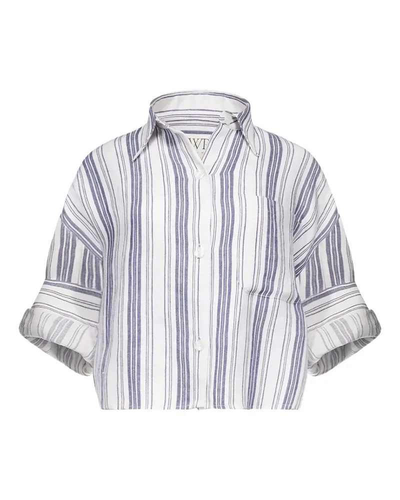 TWP striped Next Ex shirt - Weiß Weiß