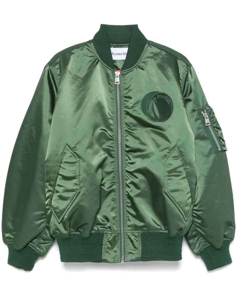 Études Studio Bomberjacke mit Logo-Patch - Grün Grün