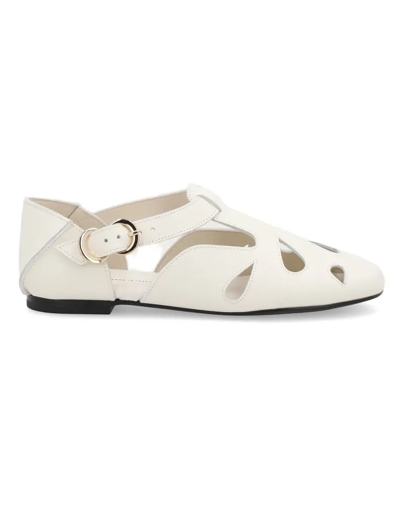FRAU cut-out buckle-fastening ballet flats - Nude Nude