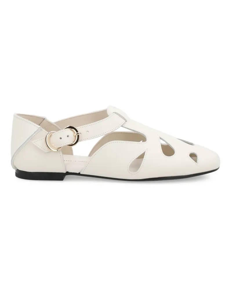 FRAU cut-out buckle-fastening ballet flats - Nude Nude