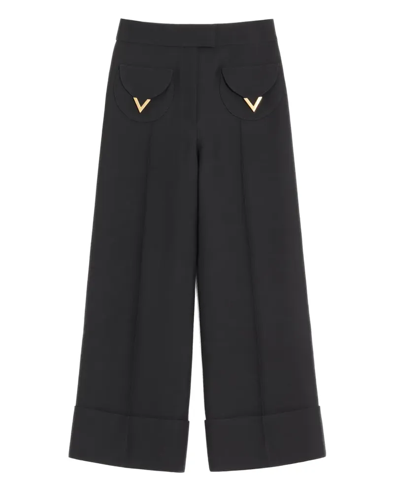 Valentino Garavani Hose mit Umschlag - Schwarz Schwarz