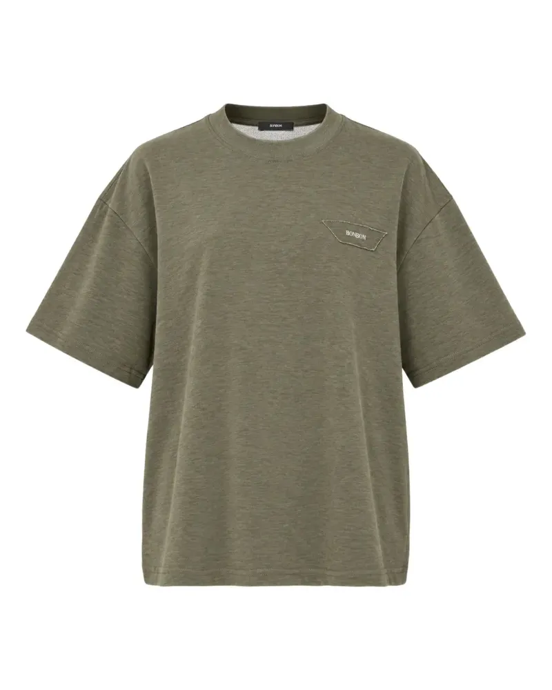 BONBOM T-Shirt mit tiefen Schultern - Grün Grün