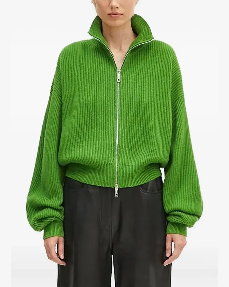 SPORTMAX Gerippter Cardigan - Grün Grün