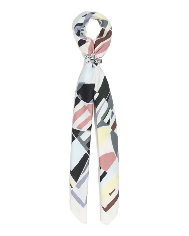 BIMBA Y LOLA Geometrisch gemusterter Schal - Grau Grau