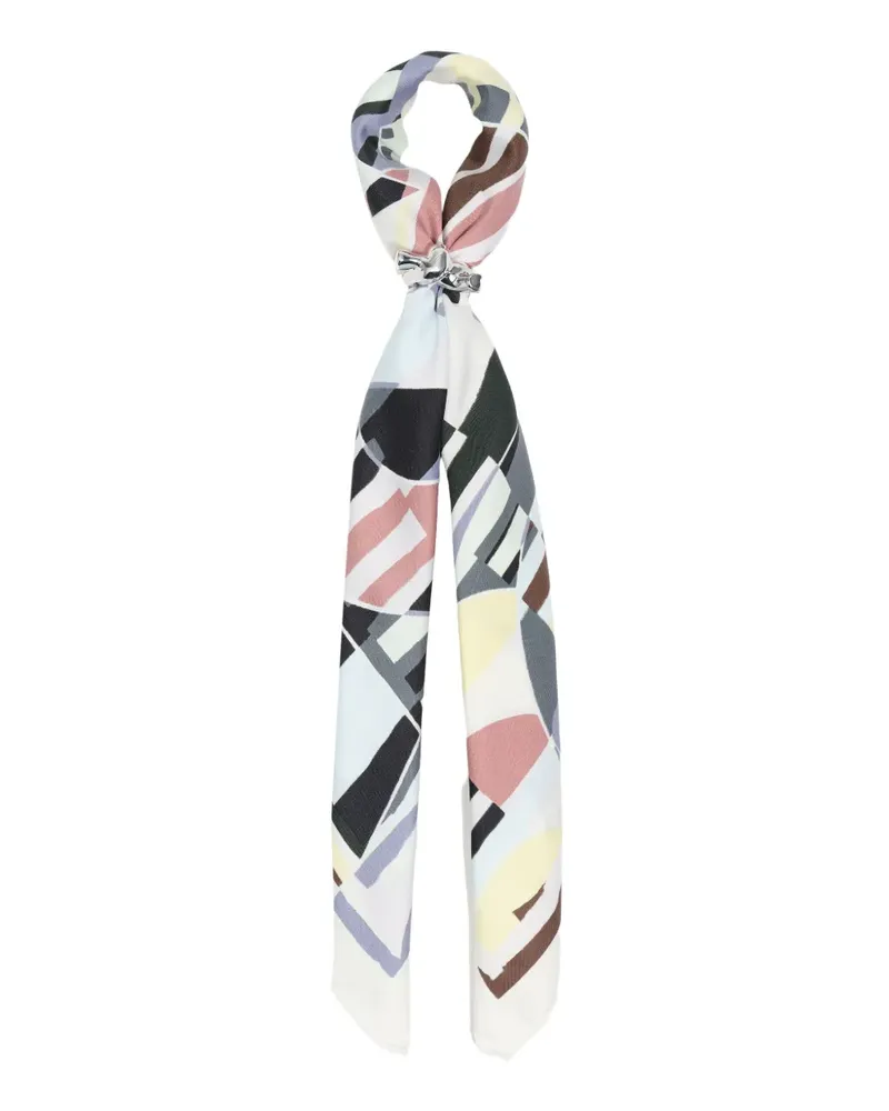 BIMBA Y LOLA Geometrisch gemusterter Schal - Grau Grau