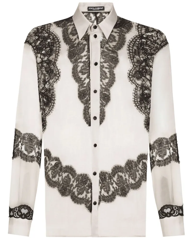 Dolce & Gabbana Hemd aus Seide - Grau Grau