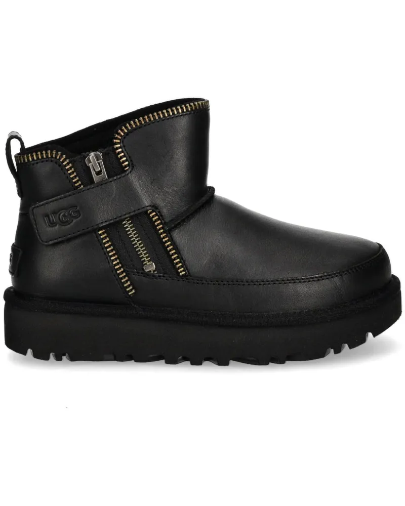 UGG Classic Mini Moto Stiefel - Schwarz Schwarz