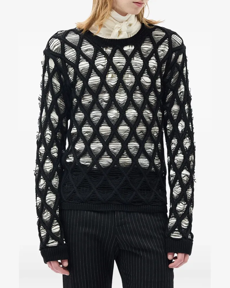 Ann Demeulemeester Carlos Pullover - Schwarz Schwarz
