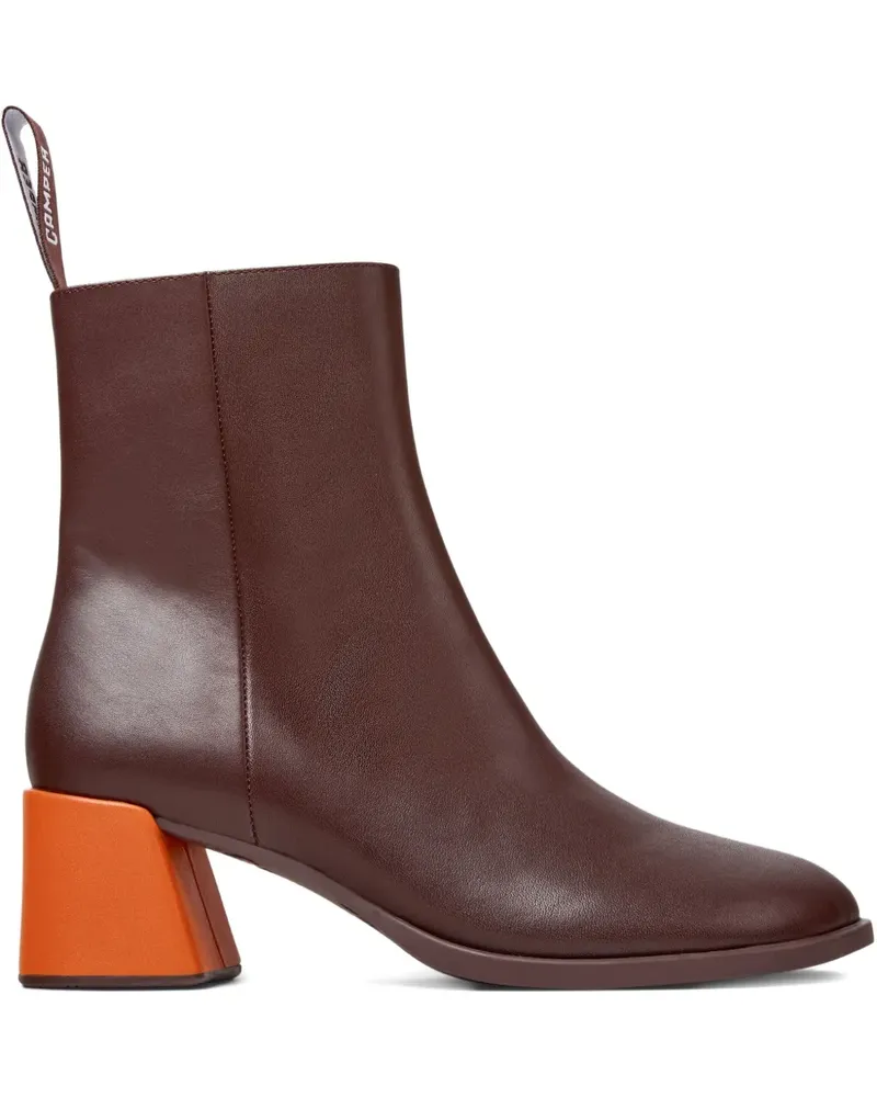 Camper Twins Stiefeletten mit geometrischem Absatz - Rot Rot