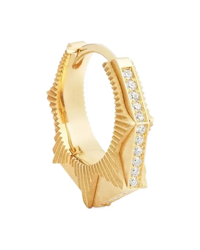 Marie Lichtenberg 18kt NYC Gelbgoldohrstecker mit Diamanten Gold