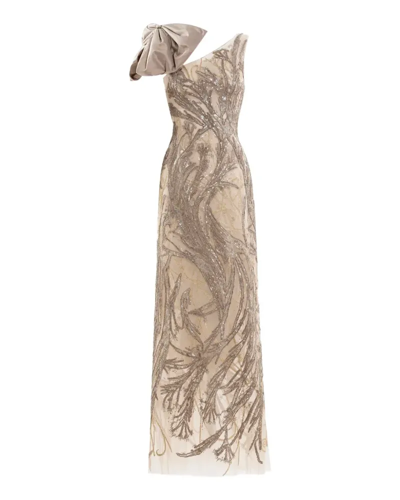 Saiid Kobeisy sequin-embroidered maxi dress - Nude Nude