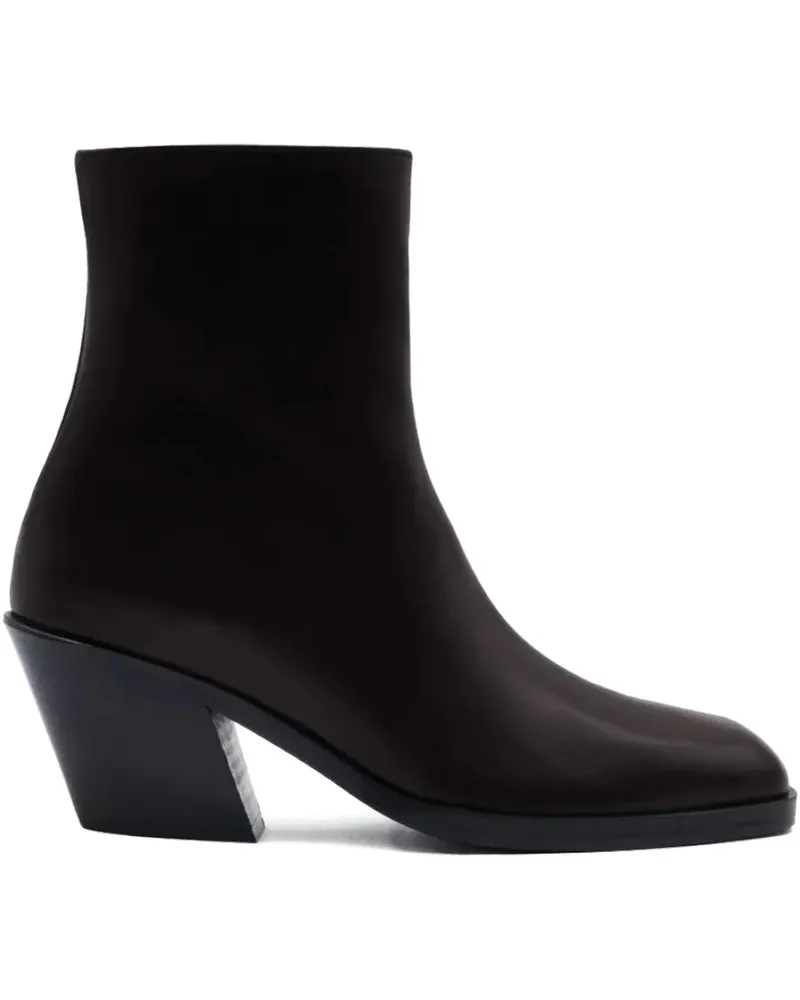 Gia Borghini Tayl block-heel ankle boots - Braun Braun