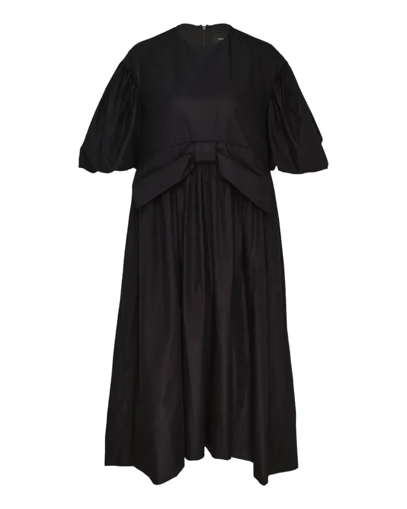Simone Rocha Midikleid mit Puffärmeln - Schwarz Schwarz