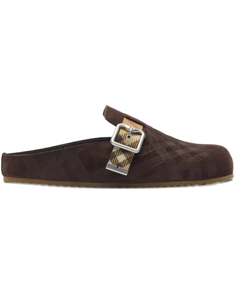 Burberry Schnallensandalen mit Karomuster - Braun Braun