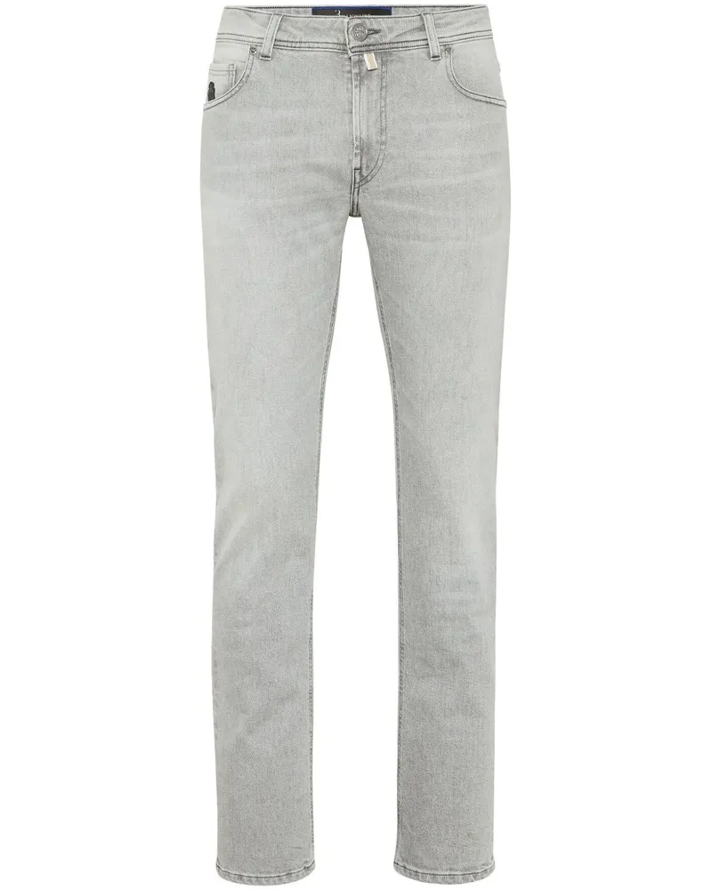 Billionaire Jeans mit Logo-Stickerei Grau