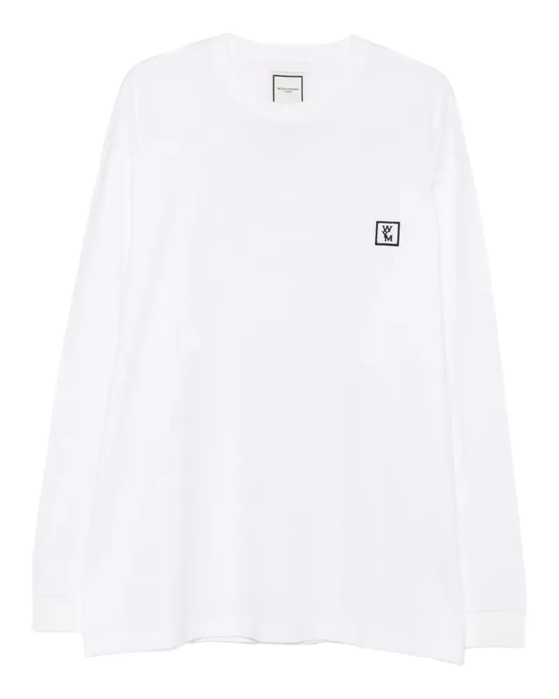 Wooyoungmi Langarmshirt mit Logo-Print - Weiß Weiß