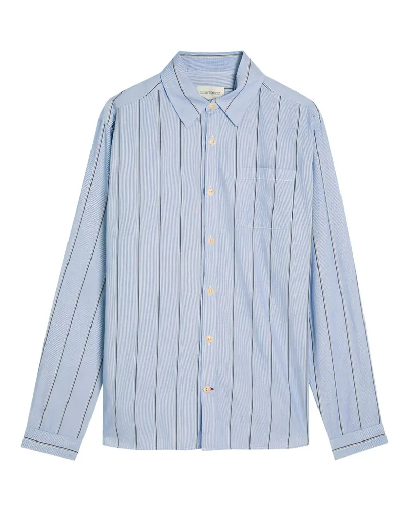 Oliver Spencer Gestreiftes New York Special Hemd - Blau Blau