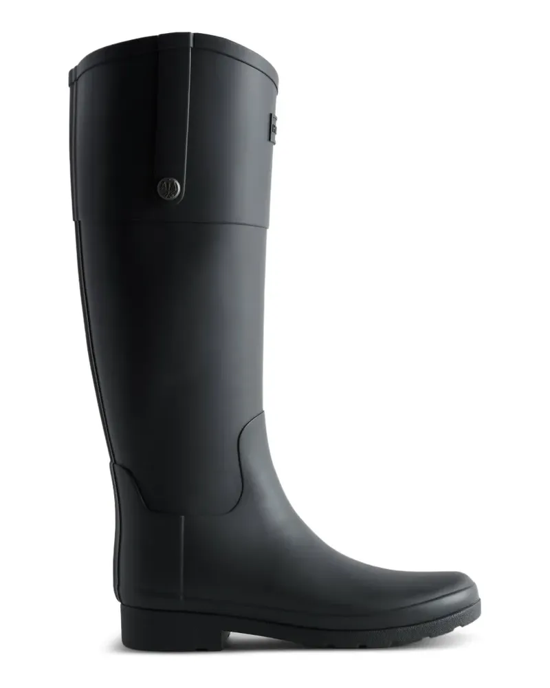 Hunter Knielange Wellington Stiefel - Schwarz Schwarz
