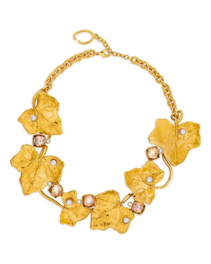 Oscar de la Renta Ivy Halskette in Weinform - Gold Gold