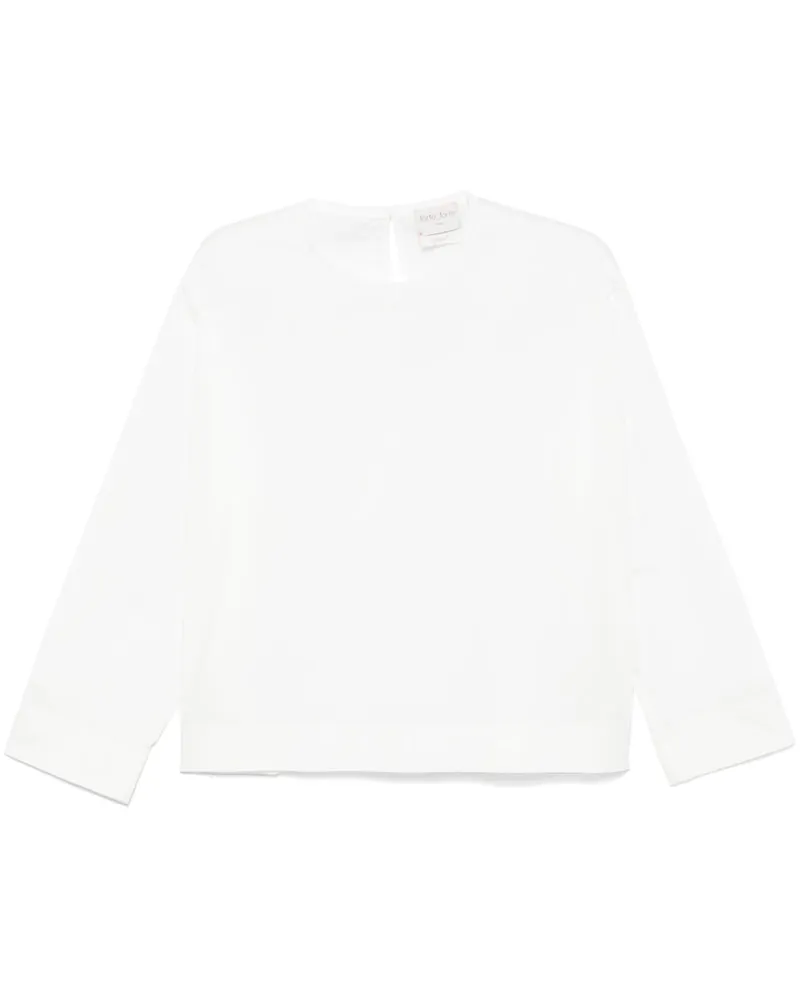 forte_forte Bluse aus Popeline - Weiß Weiß