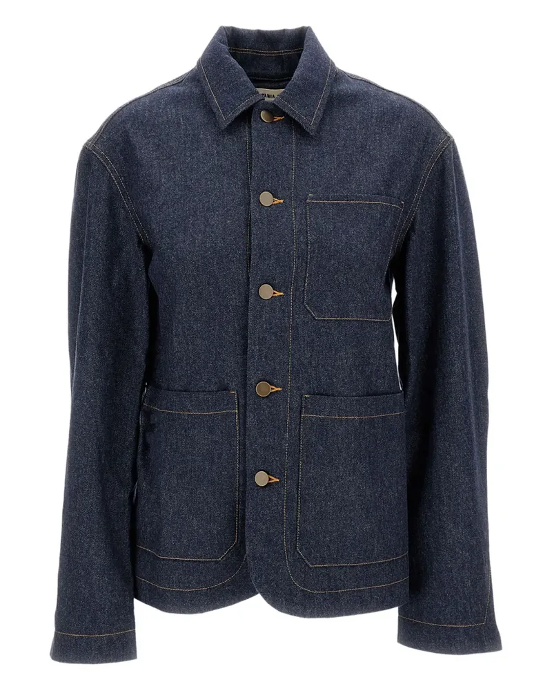 Meta Campania Collective button-fastening patch-pocket jacket - Blau Blau