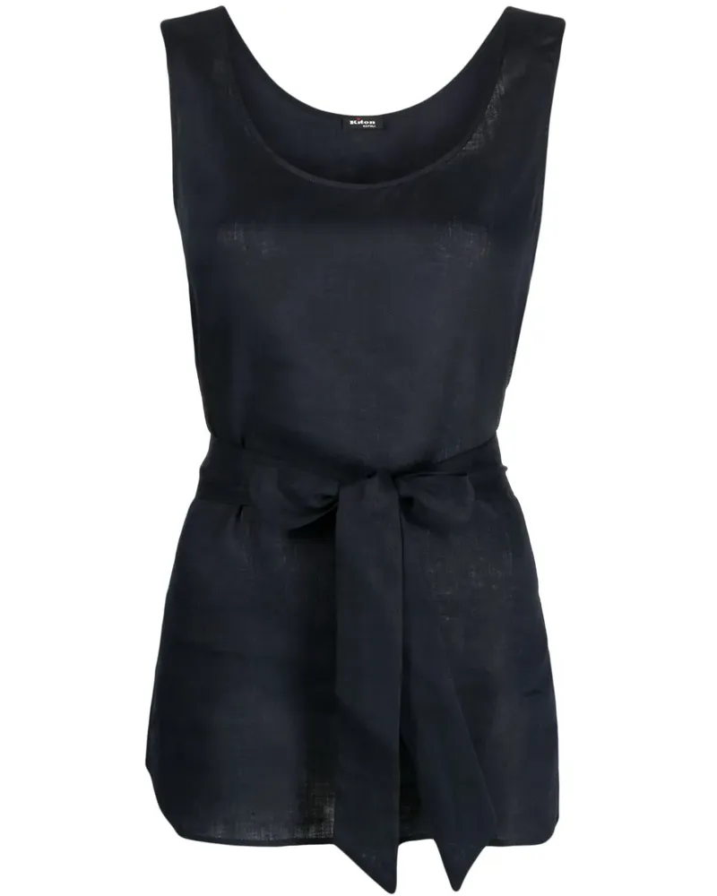 Kiton Top mit rundem Ausschnitt - Blau Blau