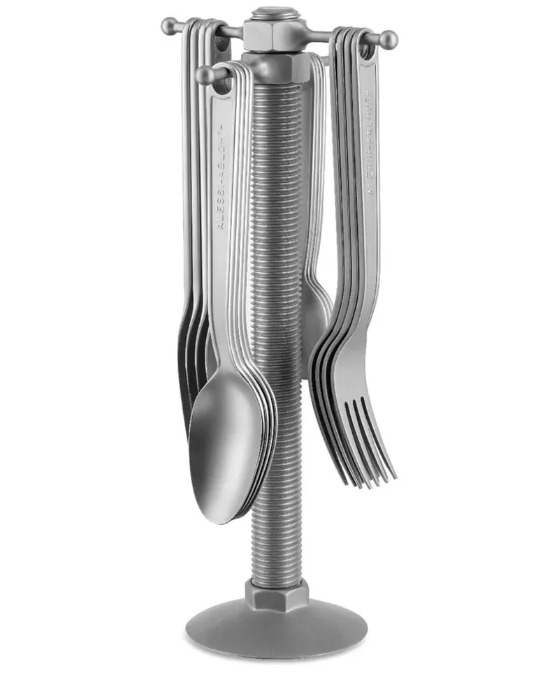 Alessi 16-teiliges Conversational Objects Besteck-Set - Silber Silber