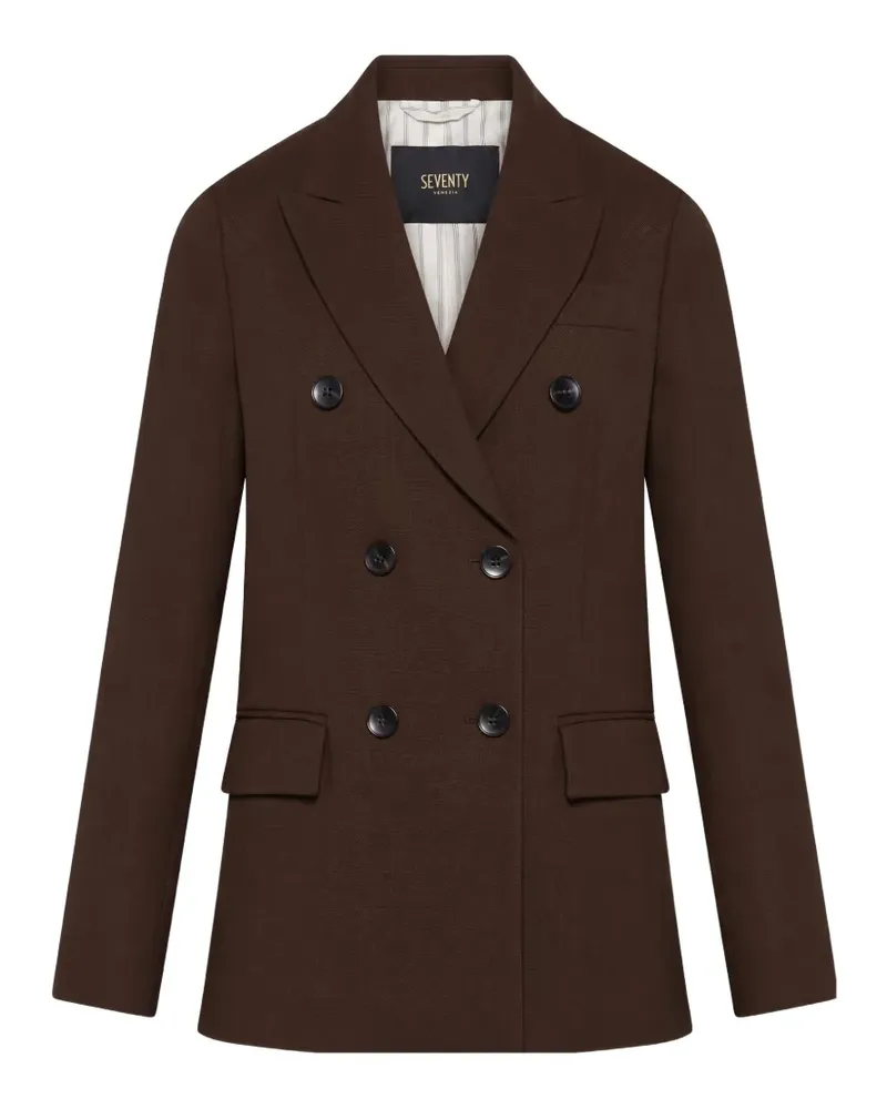 Seventy Doppelreihiger Blazer - Braun Braun