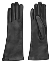 Ferragamo Lange Handschuhe aus Leder Schwarz