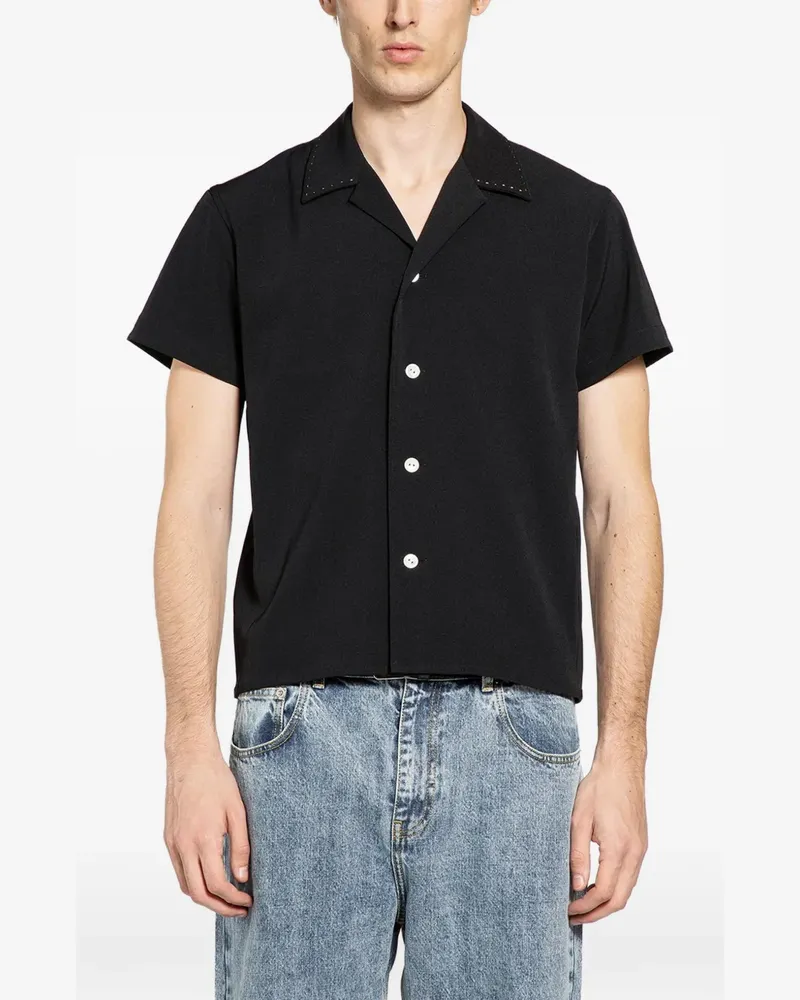 Second/Layer Ss Avenue button-up shirt - Schwarz Schwarz