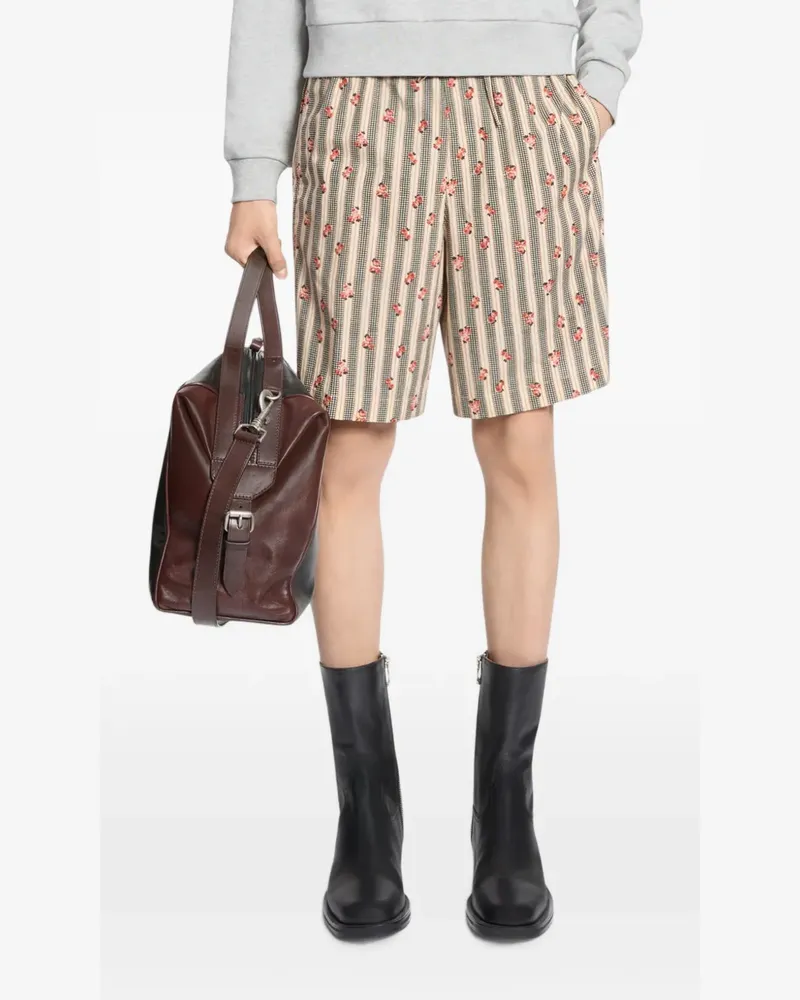 Dries van Noten Shorts aus Baumwoll-Popeline - Nude Nude