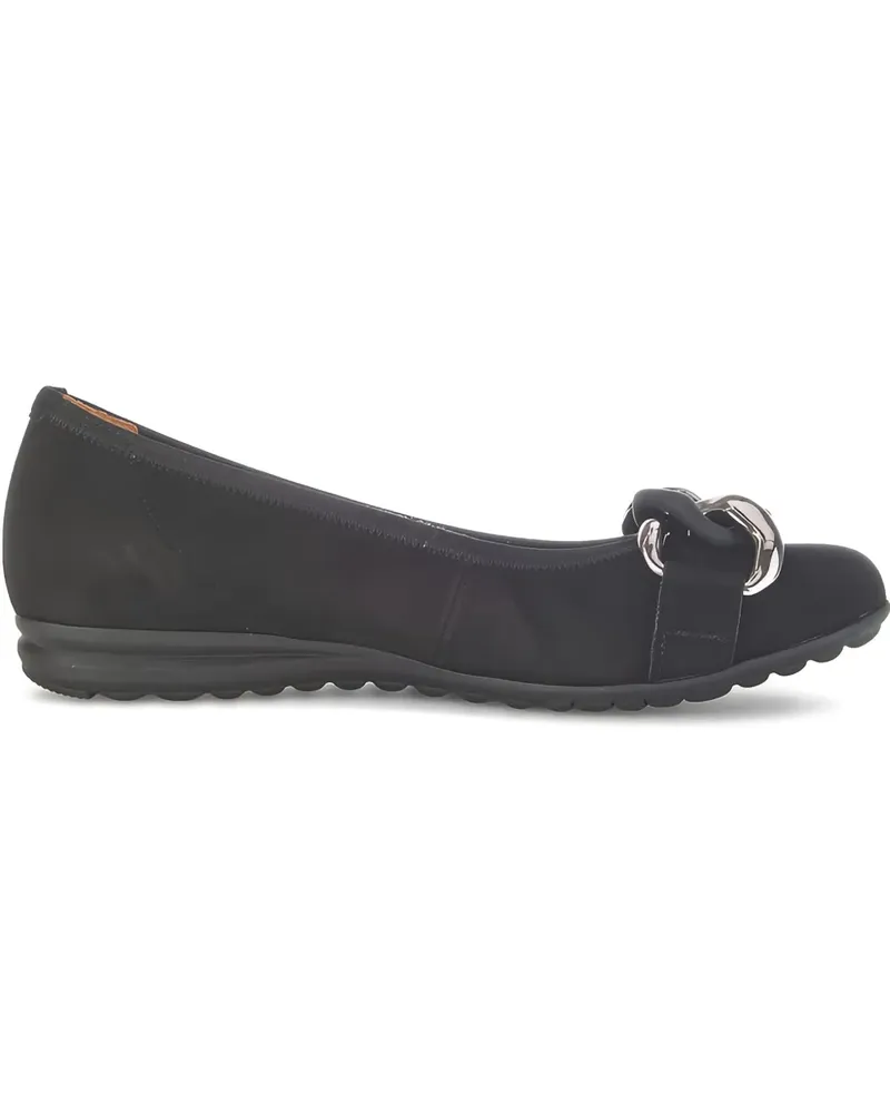 Gabor Ballerinas mit Kettendetail - Schwarz Schwarz